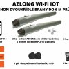AZLONG Wi-Fi IoT - pohon dvoukřídlé brány do 6 m průjezdu